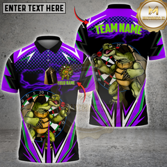 Maxcorners Lightning Turtle Darts Multicolor Customized Name, Team Name 3D Shirts