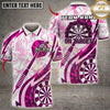 Maxcorners Darts On Target Bullseye Abstract Design Multiple Options Personalized Name, Team Name 3D Shirt