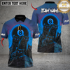 Maxcorners Billiard Blood Moon Cat Pack Multicolor Customized Name, Team Name 3D Shirts