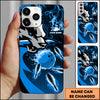 Maxcorners Bowling Wolf Strike Ball Multicolor Personalized Name 3D Phone Case