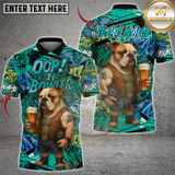 Maxcorners Bowling Bulldog Graffiti Design Multicolor Customized Name, Team Name 3D Shirts