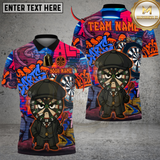 Maxcorners Darts Graffiti By The Order Of Peaky B Personalized Name, Team Name Unisex Shirt (4 Colors)