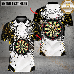 Maxcorners Darts Shattering Break Wall Multicolor Personalized Name, Team Name 3D Unisex Shirt