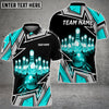 Maxcorners Bowling And Pins Premium Super Multicolor Option Customized Name 3D Shirt
