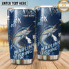 Maxcorners Fishing Tumbler Olive Camouflage Shard Design Personalized Name Tumbler (13 Species)