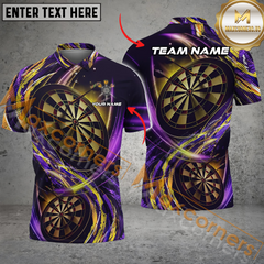 Maxcorners Darts Premium Dartboard Multilcolor Option Customized Name, Team Name 3D Polo Shirt