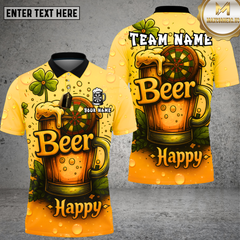 Maxcorners Beer Mug Dartboard Cheers Happy Multioptions Personalized Name, Team Name Unisex 3D Shirt (4 Colors)