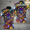 Maxcorners Street Wolf Darts Multicolor Customized Name, Team Name 3D Shirts