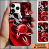 Maxcorners Bowling Wolf Strike Ball Multicolor Personalized Name 3D Phone Case