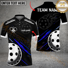 Maxcorners Pickleball Fire Line Multicolor Customized Name, Team Name 3D Shirts