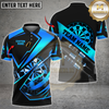 Maxcorners Darts Black Gold Modern Dartboard Pro Style Multicolor Customized Name, Team Name 3D Shirts