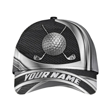Maxcorners Custom Name Golf 3D Baseball Cap, Custom Golf Caps Hats LM0402