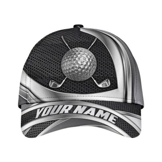 Maxcorners Custom Name Golf 3D Baseball Cap, Custom Golf Caps Hats LM0402