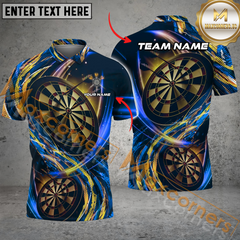 Maxcorners Darts Premium Dartboard Multilcolor Option Customized Name, Team Name 3D Polo Shirt