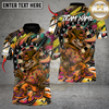 Maxcorners Street Wolf Darts Multicolor Customized Name, Team Name 3D Shirts