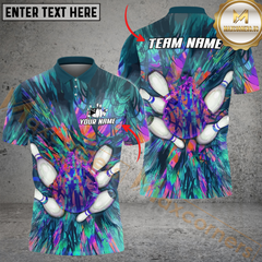 Maxcorners Ball And Pins Magic Art Bowling Jersey Multicolor Options Personalized Name, Team Name 3D Shirt