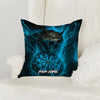 Maxcorners Darts Fire Wolf Lightning Multicolor Customized Name 3D Pillow