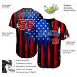 Maxcorners Custom Camo Black-Old Gold 3D Salute To Service American Flag Premium Baseball Jersey LM0210