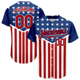 Maxcorners Custom Black Old Gold-White 3D American Flag Premium Baseball Jerseys LM0210