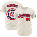 Maxcorners Custom Black Fire Red-Royal 3D Patriotic American Flag And Muscle Car Premium Baseball Jersey LM0210