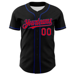 Maxcorners Custom Black US Navy Blue-White 3D Patriotic American Flag And Muscle Car Premium Baseball Jersey LM0210