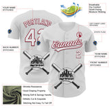 Maxcorners Custom White Cardinal-Black 3D Urban City Edition Sports Premium Baseball Jersey LM0210