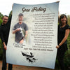 Maxcorners In Loving Memory of Fisherman in Heaven Customized Name And Picture 3D Quilt - Blanket
