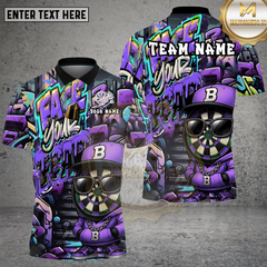 Maxcorners Dartboard Shirt Graffiti Street Art Character Multioptions Personalized Name, Team Name Unisex 3D Shirt (4 Colors)