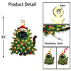 Maxcorners Custom Name Cat Christmas Tree Ornament, Cat Christmas Gift 2D Flat LM2111