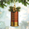 Maxcorners Funny Shotgun Shell Christmas Ornament Rustic Hunting Tree Decoration Gift for Hunters LM0110