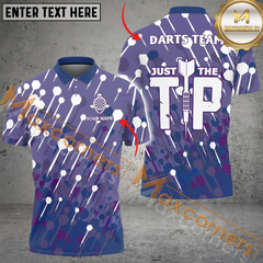 Maxcorners Darts Arrow Pattern Mutilcolor Options Personalized Name, Team Name 3D Polo Shirt