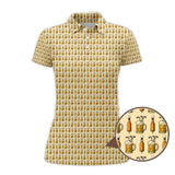 Beer Golf Shirt For Golfer, Pattern Golf Shirt, Funny Golf Shirt For Men, Crazy Golf Shirt