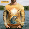 Maxcorners I Like Fishing And Believe In Jesus, Fishing UPF Shirts, Fisherman Gift, Fishing Shirts For Men