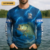 Maxcorners Largemouth Bass Fishing UV Protection Shirt, Fishing Jersey, Presents For Fishermen, Mens Casual Shirts