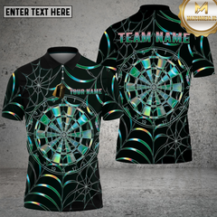 Maxcorners Dart Shirt Holographic Webboard Style Multioptions Personalized Name, Team Name Unisex 3D Shirt (4 Colors)