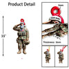 Maxcorners Custom Name U.S Veteran Ornament, U.S Veteran Christmas Gift 2D Flat LM2211