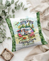 Maxcorners Personalized Making Memories One Campfire At A Time Flamingo Pillow LM1501
