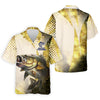 Maxcorners Bass Fishing Shirt, SPF Shirt For Men, Custom Fishing Shirt, Gift For Fisherman, Mens Casual Shirts