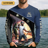 Maxcorners Fishing Shirts, I Don't Need Therapy I Just Need To Go Fishing, SPF Long Sleeve Shirts, Fishing Shirts For Men