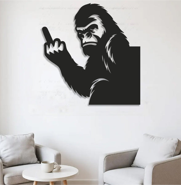 Maxcorners Funny Bigfoot Metal Sign WITH LED/WITHOUT LED - Hilarious Bigfoot Yard Decor, Rustic Outdoor Gag Gift for Man Cave LM0110