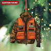 Maxcorners Personalized Hunter Ornament - Custom Camo Jacket Christmas Decoration for Men & Hunters LM0411