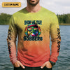 Maxcorners Show Me Your Bobbers Shirt, Orange Yellow Men Fishing Shirt, Funny Fishing Shirt, SPF Shirt