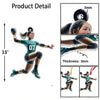 Maxcorners Custom Name and Number Woman Handball Ornament, Handball Lover Christmas Gift 2D Flat LM2111