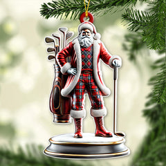 Maxcorners Custom Name Golf Christmas Ornament, Christmas Gift for Golf Lover 2D Flat LM2111