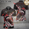 Maxcorners Bowling Octopus Wrapped Around Multicolor Customized Name, Team Name 3D Shirts