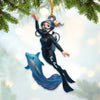 Maxcorners Diving Home Decor, Christmas Ornament, Personalized Ornament 3 2D Flat LM2111