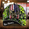 Maxcorners American Flag Bow Hunter Deer Hunting Camo Pattern 3D Multicolor Personalized Cap