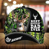 Maxcorners Best Buckin' Dad Ever Deer Hunting Camo Pattern 3D Multicolor Personalized Cap