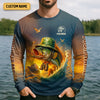 Maxcorners Professional Master Baiter Sunset Fishing UPF Shirts, Fisherman Outfit, Presents For Fishermen
