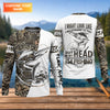 Maxcorners Personalized Marlin Fishing UPF Shirt – Funny Fishing Long Sleeve Shirt for Men